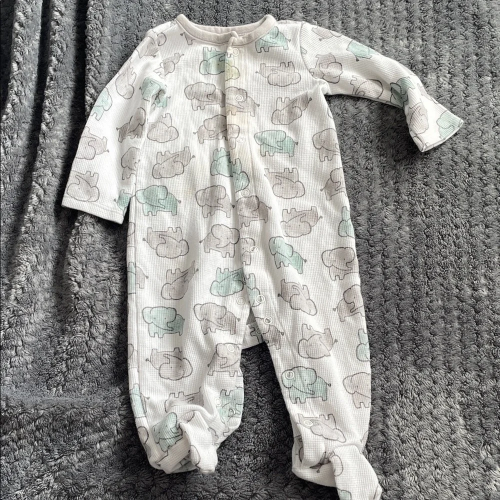 Carter's Pink, White, and Patterned Footies